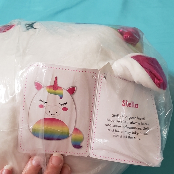 Large Justice unicorn marshmallow pillow - Picture 4 of 4